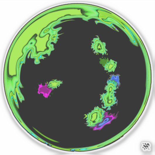 惑星 – 外惑星v2 シール (正面)