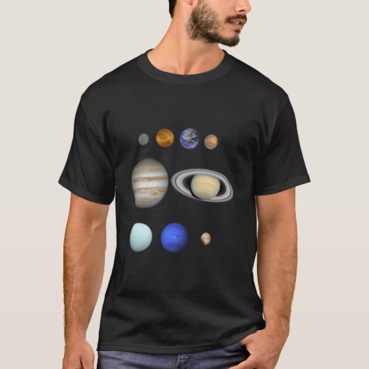 惑星 太陽系 Tシャツ (正面)