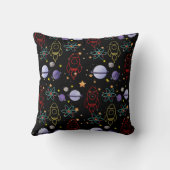 惑星、星、ロケット船 クッション (裏面)