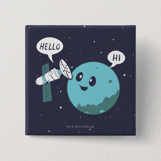 惑星 缶バッジ (正面)