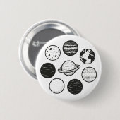 惑星 缶バッジ (正面&裏面)