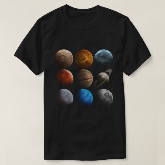 惑星 Tシャツ (デザイン正面)