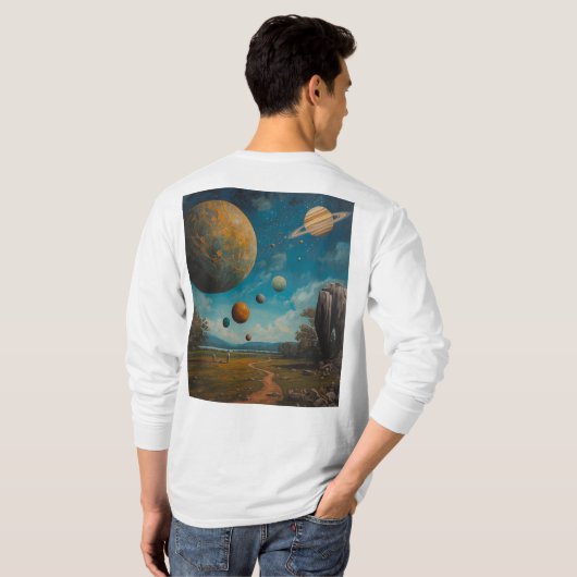 惑星 Tシャツ (裏面フル)