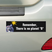 惑星Bがない – アンチトランプ気候変動 バンパーステッカー (車上)