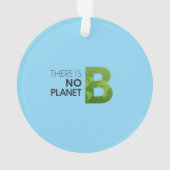 惑星Bがない – グリーンアースタイポグラフィ オーナメント (裏面)