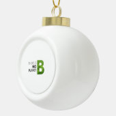 惑星Bがない – グリーンアースタイポグラフィ セラミックボールオーナメント (右)