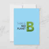 惑星Bがない – グリーンアースタイポグラフィ 出欠カード (裏面)