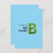 惑星Bがない – グリーンアースタイポグラフィ 出欠カード (正面/裏面)