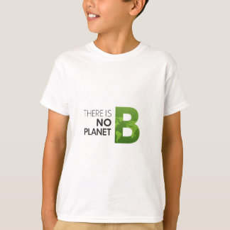 惑星Bがない – グリーンアースタイポグラフィ Tシャツ