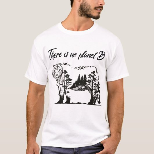 惑星bがない、タイガー・アース・デイ tシャツ (正面)