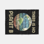 惑星Bがない – 環境保護Ea フリースブランケット (正面(横))