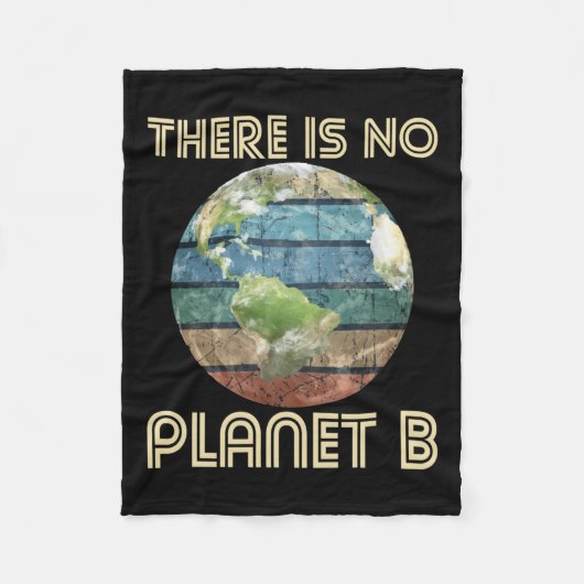 惑星Bがない – 環境保護Ea フリースブランケット (正面)