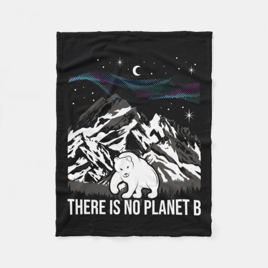 惑星Bがない – 環境保護Ea フリースブランケット (正面)