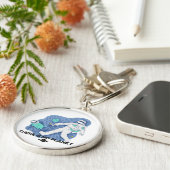 惑星Bがない – Earth Day (Sketchy Texture) キーホルダー (側面)