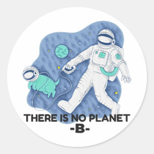 惑星Bがない – Earth Day (Sketchy Texture) ラウンドシール