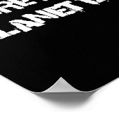 惑星Bの気候変動の環境はない ポスター (角)