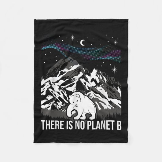 惑星Bの環境保護はない フリースブランケット (正面)