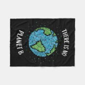 惑星Bの環境気候地球Cはない フリースブランケット (正面(横))