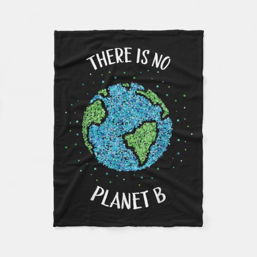 惑星Bの環境気候地球Cはない フリースブランケット (正面)