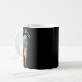 惑星B環境保護地球Mens Wo コーヒーマグカップ (正面左)