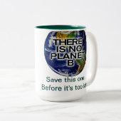 惑星B環境認識度マグカップ ツートーンマグカップ (正面右)