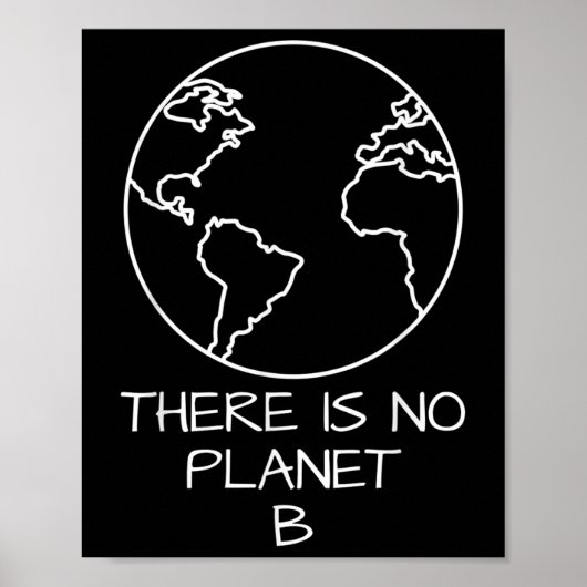 惑星B自然保護プラスチックがない ポスター (正面)