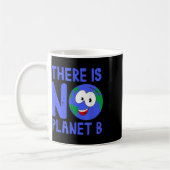惑星B I環境自然がない コーヒーマグカップ (左)