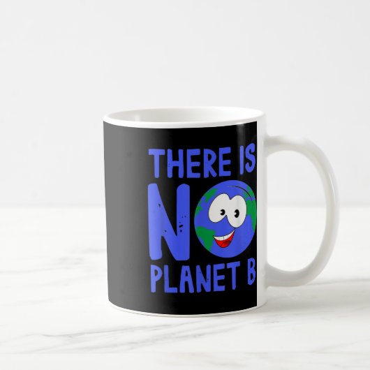 惑星B I環境自然がない コーヒーマグカップ (右)