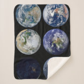 惑星Earthの象徴的なビューのイメージ比較。 シェルパブランケット (正面)