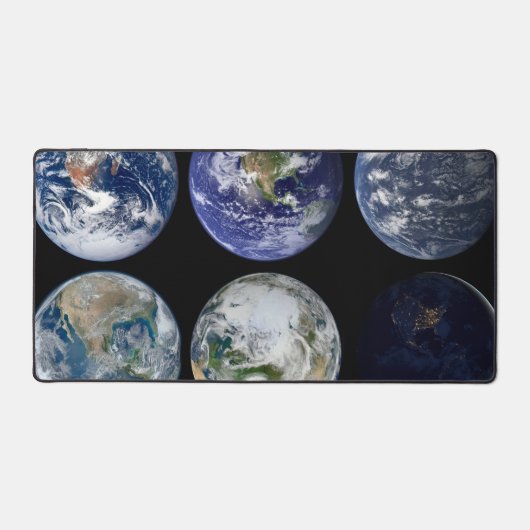 惑星Earthの象徴的なビューのイメージ比較。 デスクマット (正面)