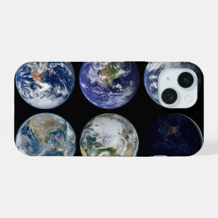 惑星Earthの象徴的なビューのイメージ比較。 iPhone 15ケース