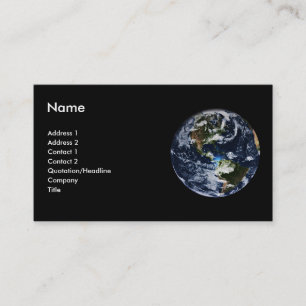 惑星Earthプロファイルカード 名刺