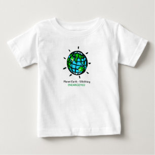 惑星EARTH – 保全 – エコロジー – 自然- ベビーTシャツ