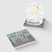 惑星Follywoodの愚劣のビーチ、コースター ストーンコースター (横)