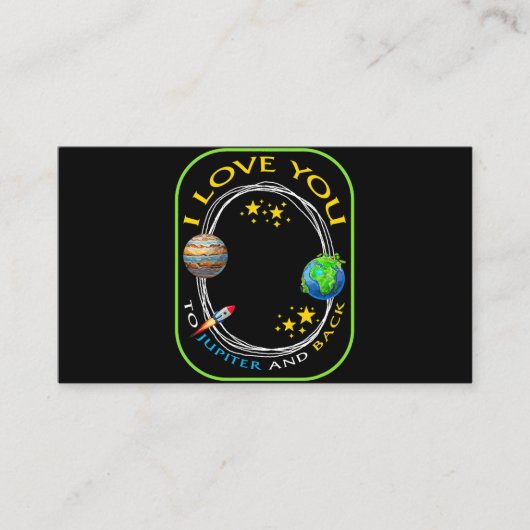 惑星I愛する木星とバックギークアストロノ 名刺 (正面)