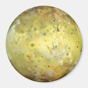 惑星JUPITERのMOON IOの真の色(太陽のシステム) マグネット