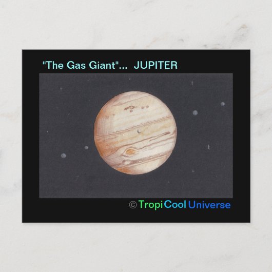 惑星JUPITERはがき ポストカード (正面)