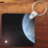 惑星K2-18b、ホスト星と付随する惑星。 キーホルダー (裏面)