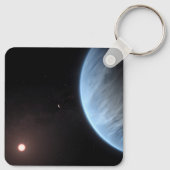 惑星K2-18b、ホスト星と付随する惑星。 キーホルダー (裏面)