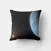 惑星K2-18b、ホスト星と付随する惑星。 クッション (裏面)