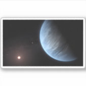 惑星K2-18b、ホスト星と付随する惑星。 シール (正面)