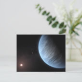 惑星K2-18b、ホスト星と付随する惑星。 ポストカード (スタンド正面)