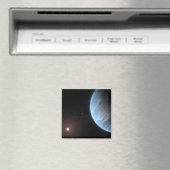 惑星K2-18b、ホスト星と付随する惑星。 マグネット (インサイチュ (食洗機))