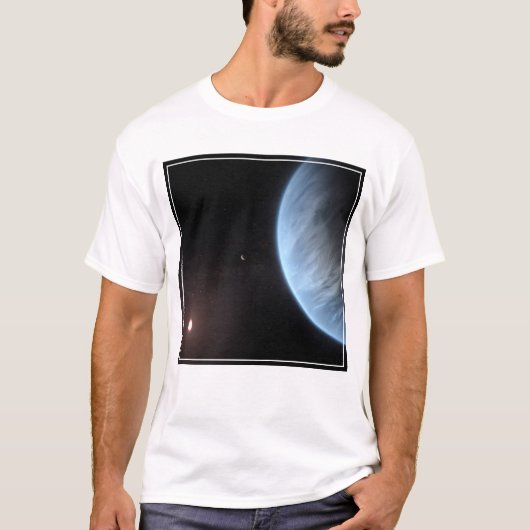 惑星K2-18b、ホスト星と付随する惑星。 Tシャツ (正面)