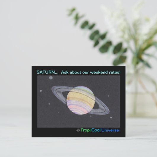 惑星SATURNはがき ポストカード (スタンド正面)