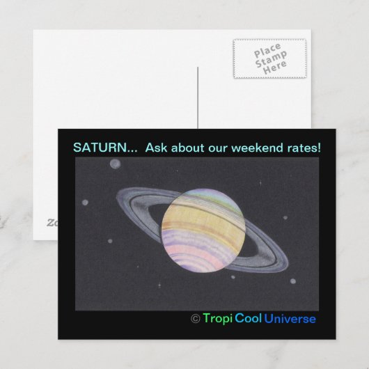 惑星SATURNはがき ポストカード (正面/裏面)