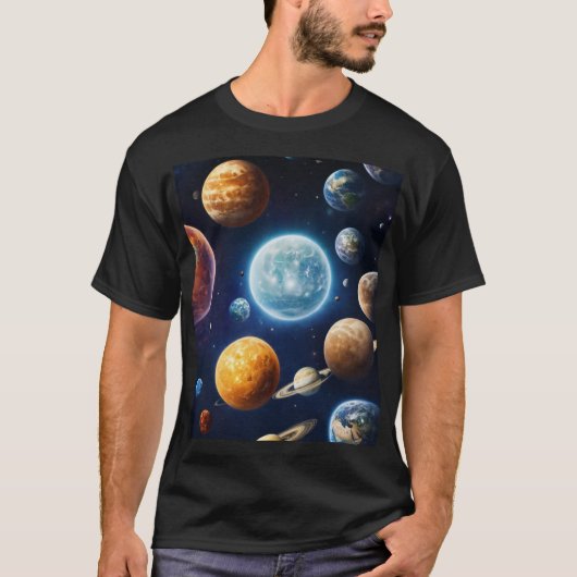 惑星Tシャツ Tシャツ (正面)