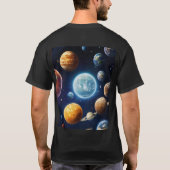 惑星Tシャツ Tシャツ (裏面)