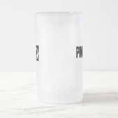 惑星Xのデザインのロゴ、売春あっせん業者ジュース フロストグラスビールジョッキ (中央)