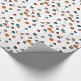 惑色彩の鮮やか星 ラッピングペーパー